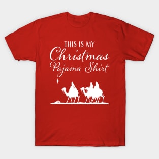 This is my Christmas Pajama Shirt Three Wise Men T-Shirt